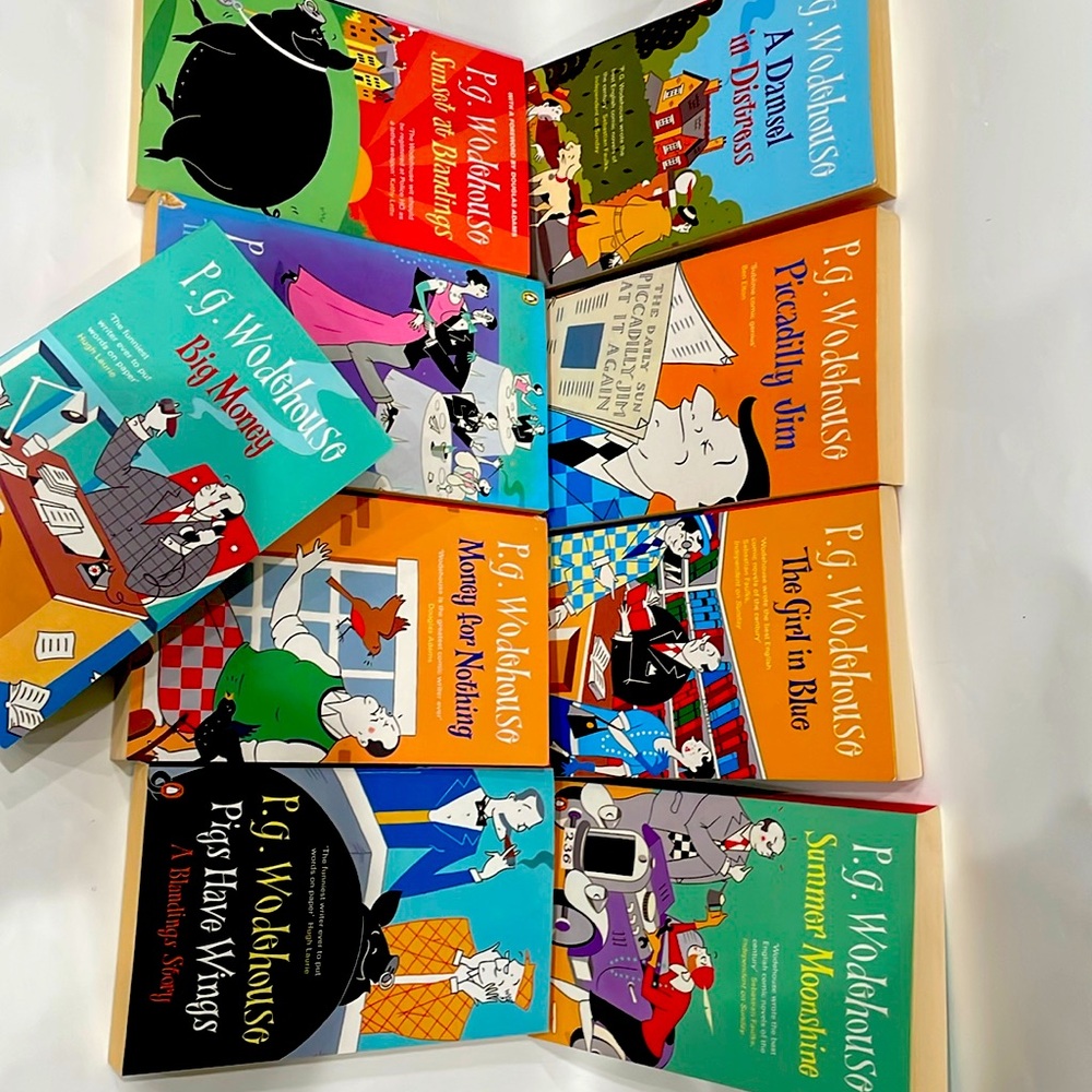 9. P.g. Wodehouse books.  Very nice condition….